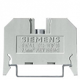 Клеммник для установки на DIN-рейку 2,5мм.кв. (красный) Siemens. Вид 1