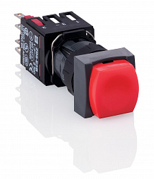Кнопка 16мм красная с возвратом xb6cl42b Schneider Electric. Вид 1