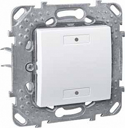 2-кноп. вык-ль с индикатором led, белый Schneider Electric. Вид 1