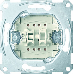 Переключатель 2-клавишный, проходной с двух мест механизм Merten Schneider Electric. Вид 1