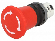 MPET4-10R Кнопка ГРИБОК красная (только корпус) с усиленной фиксацией 40мм отпускание поворотом ABB