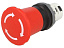 MPET4-10R Кнопка ГРИБОК красная (только корпус) с усиленной фиксацией 40мм отпускание поворотом ABB. Вид 1.