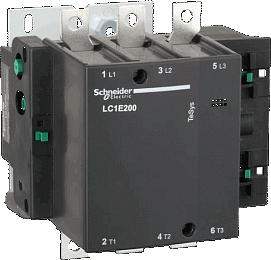 Контактор 3-х полюсный 200A 380B AC Schneider Electric. Вид 1