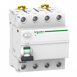 iID 4Р 80A 300mA AC Блок утечки тока 4-полюсный, 80A, 300mA, тип АC (УЗО) Schneider Electric. Вид 1
