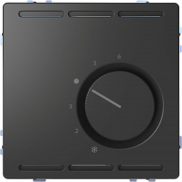 Терморегулятор с центральной платой с перекл. конт.24в (антрацит) Merten D-Life Schneider Electric. Вид 1