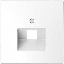 Центральная накладка для розетки 1хRJ45 (белый лотос) Merten D-Life Schneider Electric. Вид 1