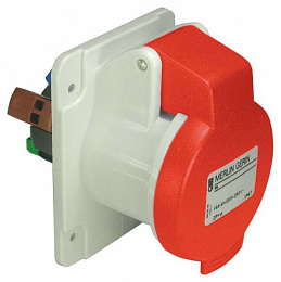 Розетка скр. установки для монтажа на панели 3P+N+E 16А IP44 380В Schneider Electric. Вид 1