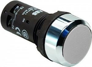 COS  Кнопка CP2-30W-02 белая с фиксацией 2HЗ ABB. Вид 1