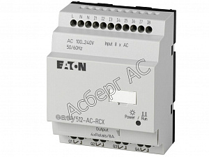 104573 EASY512-AC-RCX10 Программируемое реле без дисплея 115/240В AC Eaton. Вид 1