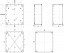 Пласт.коробка pk-ul ip66 192x164x105 Schneider Electric. Вид 1.