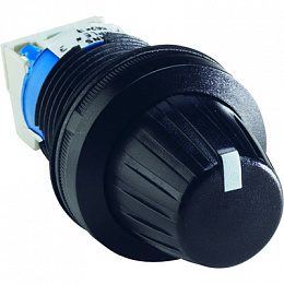 MT-110B Потенциометр регулировочный в сборе с резистором 10кОм (черный пластик) ABB. Вид 1