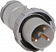 216 P12W Вилка кабельная 216P12W, 16А, 2P+E, IP67, 12ч ABB. Вид 1.