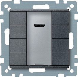 Sm,4 кн. выкл plus с ик-прм., антрацит Schneider Electric. Вид 1