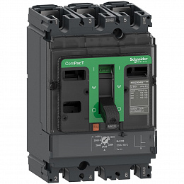 NSX100N MA 3P 100A Автоматический выключатель 3-полюсный, 100А, 50kA Schneider Electric. Вид 1