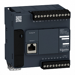 Компактный базовый блок m221-16io транзист источник Schneider Electric. Вид 1