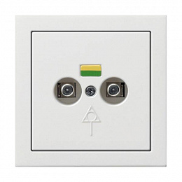 Коробка выравнивания потенциалов (белый глянцевый) F100 Gira. Вид 1