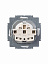 20 EUC-84-500 Розетка SCHUKO 16А 250В (davos/альпийский белый) Solo/Future ABB. Вид 2.