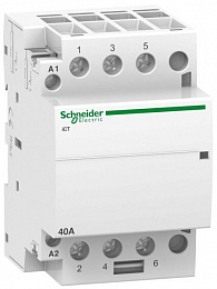 iCT Модульный контактор 40A 3НО 220/240В АС Schneider Electric. Вид 1