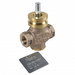 Клапан 2-ходовой резьбовой pn16 vg210r dn32 kvs 17 вн.резьба rp1¼ Schneider Electric. Вид 1