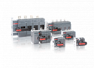 Рубильник OS160GD04F без ручки под предохранители DIN-00 ABB