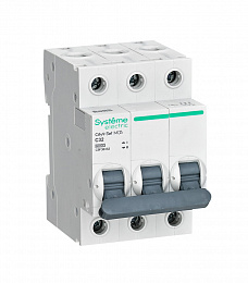 Автоматический выключатель 3-полюсный, 32А, 6kA (хар-ка С) City9 Systeme Electric. Вид 1