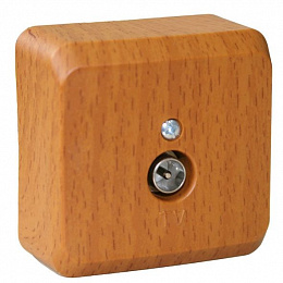 Розетка TV, О/У (бук) Этюд Systeme Electric. Вид 1