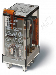 Реле с 4 перекидными контактами (=12В DC) 7А Finder. Вид 1