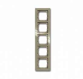 1725-299-500 Рамка 5-постовая, серия axcent, цвет maison-beige ABB. Вид 1