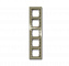 1725-299-500 Рамка 5-постовая, серия axcent, цвет maison-beige ABB. Вид 1.