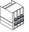 Комплект силовых выводов фиксированной части HR/VR E1.2 W FP 3шт ABB. Вид 1.