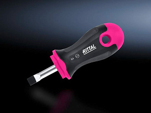 As отвертка неизолированная sl 5,5x1,0 25мм с плоским шлицем 1шт RITTAL. Вид 1