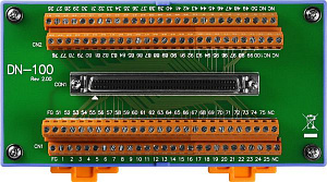 Плата ввода-вывода SCSI II, 100-pin ICP DAS. Вид 1