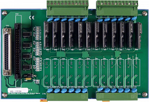 Выносная плата 12 твердотельных реле, совместима с Opto-22 ICP DAS. Вид 1