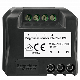 Интерфейс для подкл. датчика освещенности, скр. монтажа Merten D-Life Schneider Electric. Вид 1