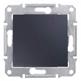 Переключатель 1-клавишный, IP44, сх. 6, 10а, 250В (графит) Sedna Schneider Electric. Вид 1