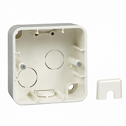 Коробка 1-постовая, О/У (белый). Merten M-Trend Schneider Electric. Вид 1