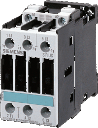 Контактор 16А, катушка 24В, DC Siemens. Вид 1