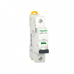 iK60N 1P 10A Автоматический выключатель 1-полюсный, 10А, 6kA (хар-ка С) Schneider Electric. Вид 1