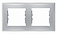 Рамка 2-постовая горизонтальная IP44 (алюминий) Sedna Schneider Electric. Вид 1.
