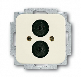 2147 U-212 Розетка для громкоговорителя, серия Busch-Duro 2000 SI, цвет слоновая кость ABB. Вид 1