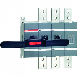 OT1600E03 Рубильник 3-полюсный на 1600А (без ручки и переходника) ABB. Вид 1