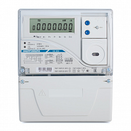 CE303 S31 746 JGVZ GS01 Счётчик акт. и реакт.эн. 3-х фазный, 4-х тарифный, 5-100А, кл.т.1, ЖКИ, оптопорт, GSM/GPRS, резерв.питание Энергомера. Вид 1