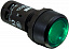 CP2-13G-10 Кнопка зелёная с подсветкой 220В AC/DC с плоской клавишей с фиксацией 1НО ABB. Вид 1.