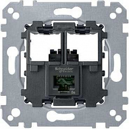 Механизм компьюторной розетки RJ45 кат.5 UTP Merten Schneider Electric. Вид 1