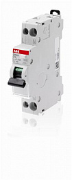 DSN201 C6 A30 Дифф. автомат 1P+N, 6A, 30mA, тип А, 6kA (хар-ка C) ABB. Вид 1