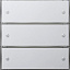 Сенсорный выключатель KNX 3 Komfort 3 мест Gira. Вид 1.
