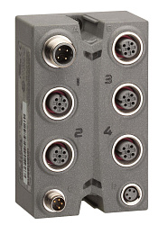 Аналоговый модуль ip 67, 2 вх/ 2 вых, 12 бит, +/-10в, разъемы м12 Schneider Electric. Вид 1
