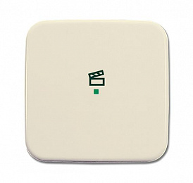 SRS-1-212 Клавиша одинарная free@home, сцена, BD, слоновая кость ABB. Вид 1