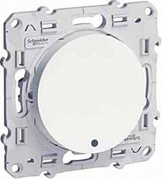Переключатель с LED-подсветкой (белый) Odace Schneider Electric. Вид 1