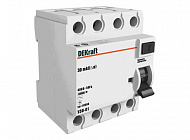 УЗО-03 Блок утечки тока 4-полюсный, 40А, 300mA, тип AC, 6кА DEKraft